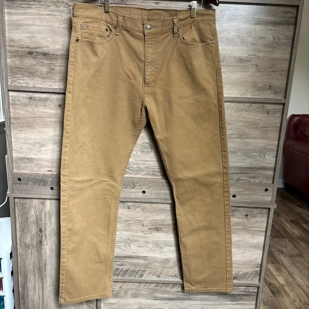 Levi's 513 Levi Strauss Tan Jeans 38 Casual Boho Classic Coastal Streetwear